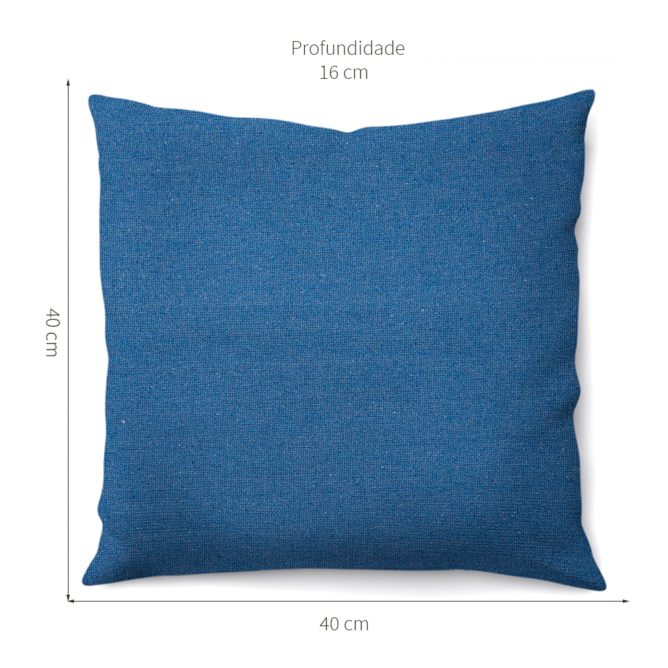 Almofada Solid Envelope 40x40 Azul