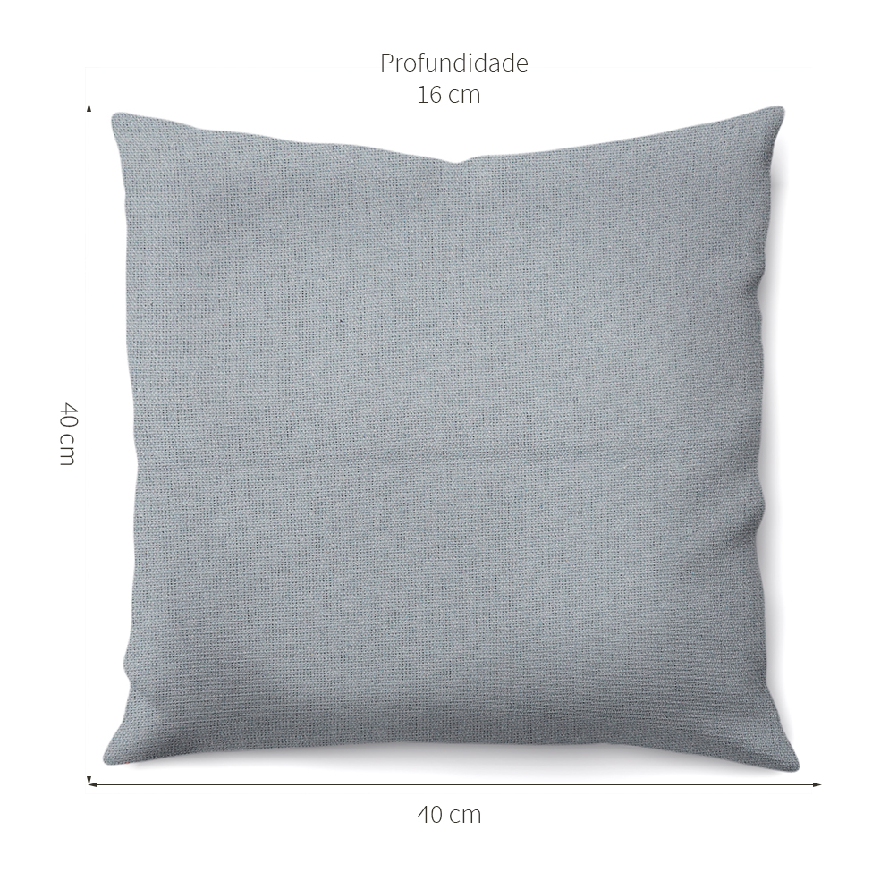 Almofada Solid Envelope 40x40 Cinza