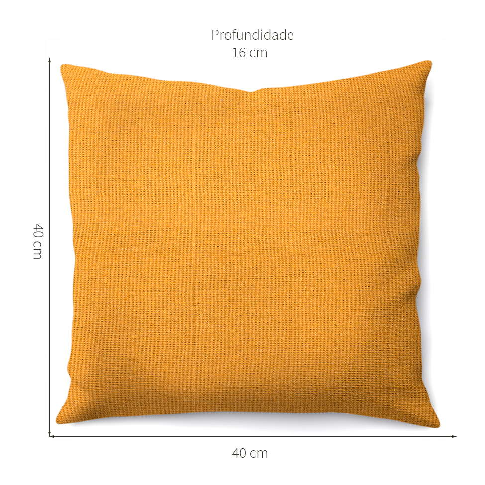 Almofada Solid Envelope 40x40 Mostarda