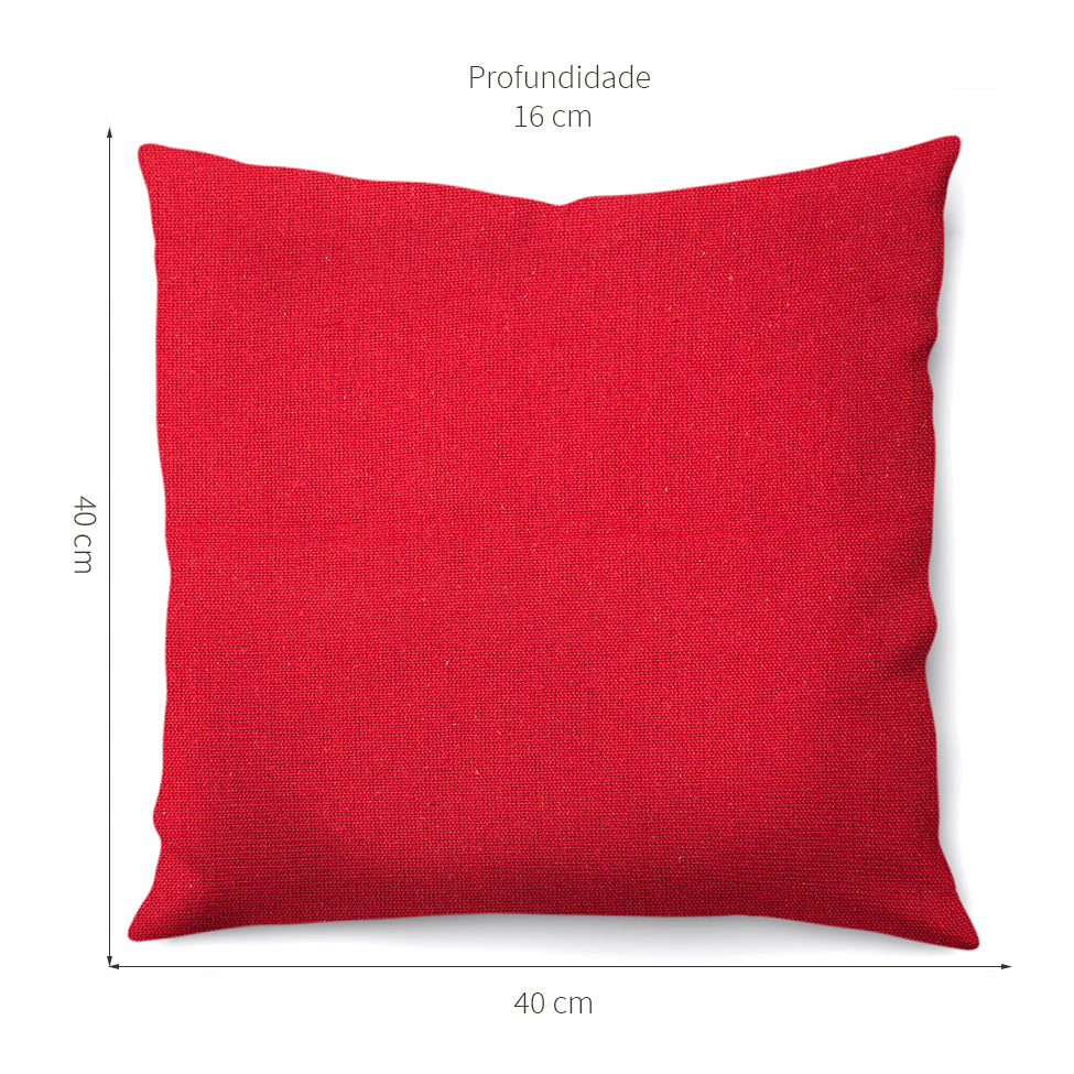Almofada Solid Envelope 40x40 Vermelha