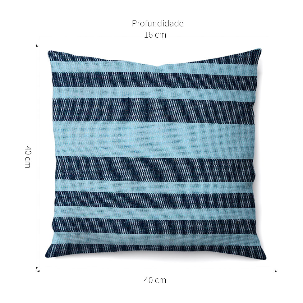 Almofada Turquia 40x40 Azul