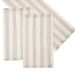 Caminho de Mesa Retangular 50x140 cm Listrado Branco e Cinza