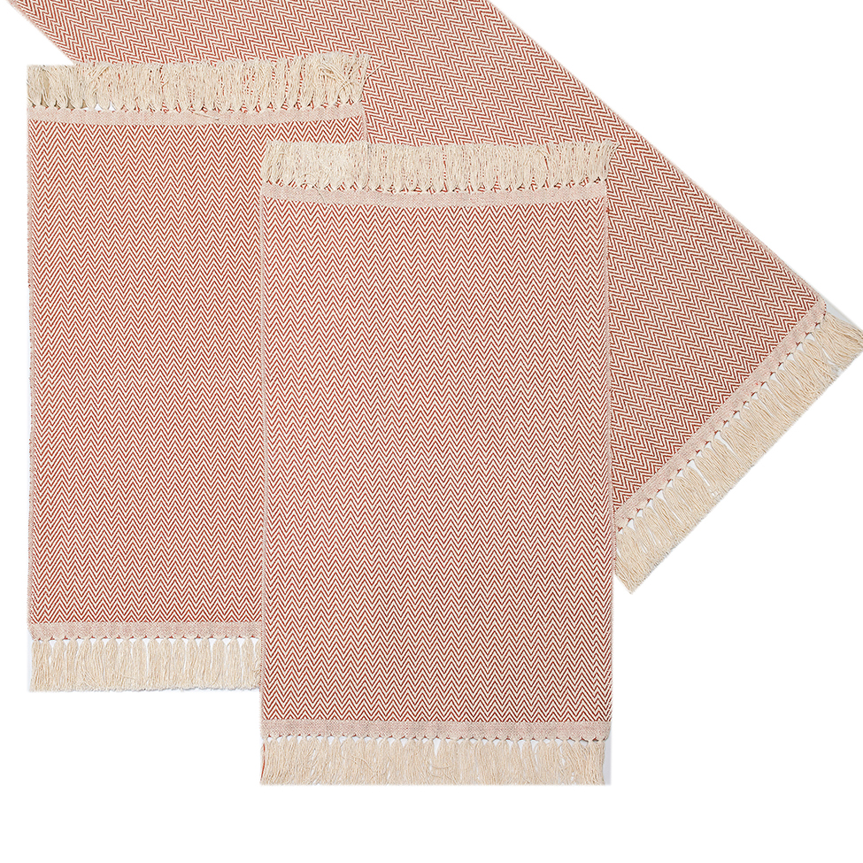 Caminho de Mesa Retangular 50x140 cm Zig Ocre