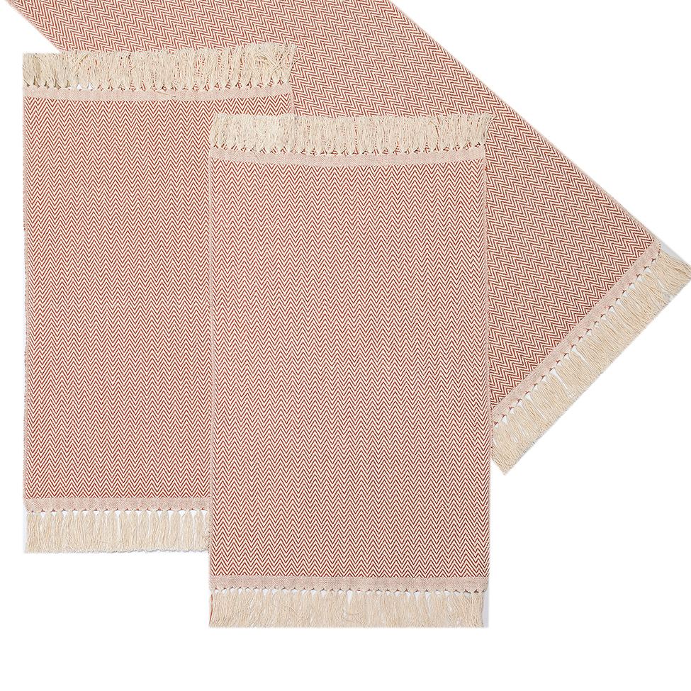 Caminho de Mesa Retangular 50x70 cm Zig Ocre