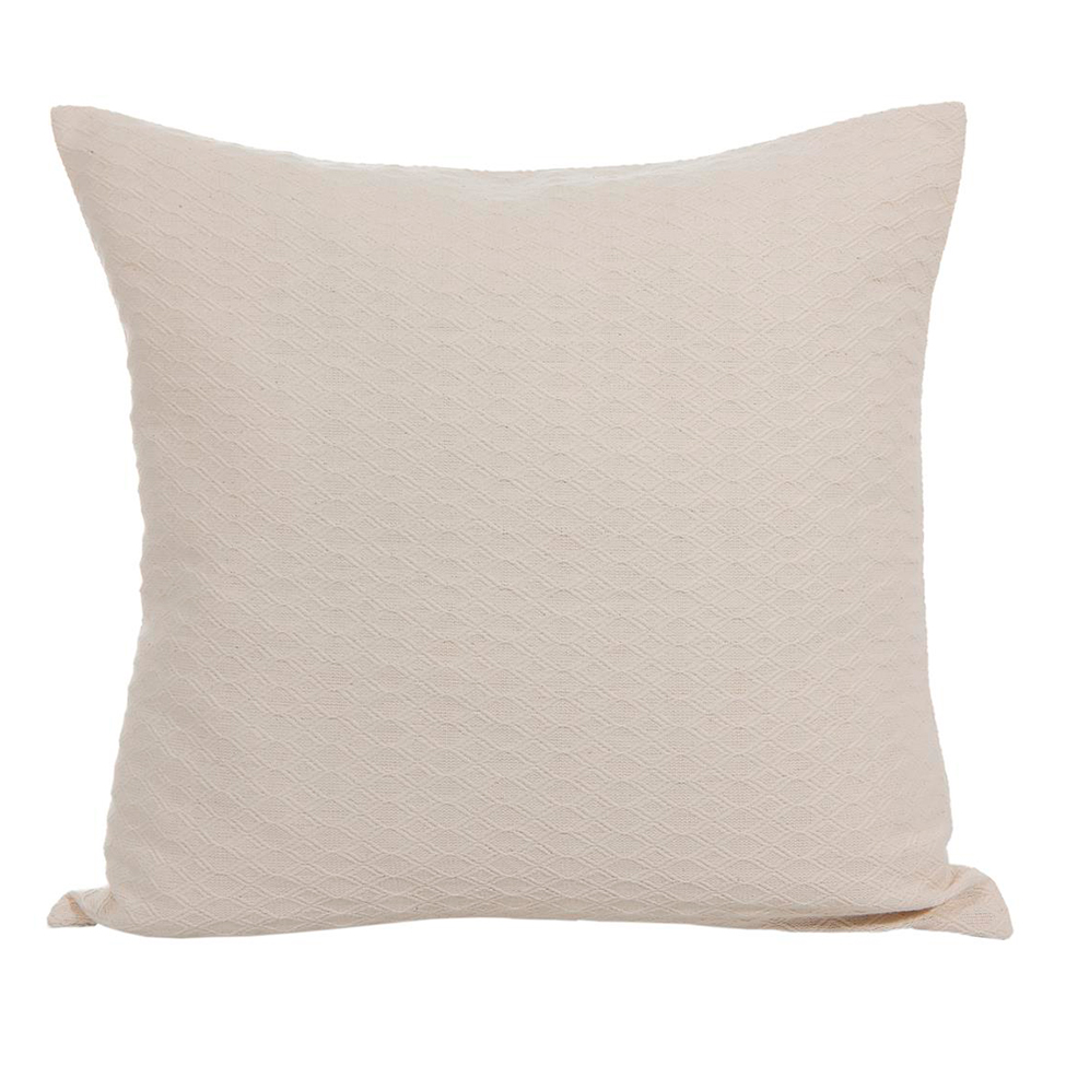 Capa de Almofada com Zíper Bland Algodão Natural 50x50 cm