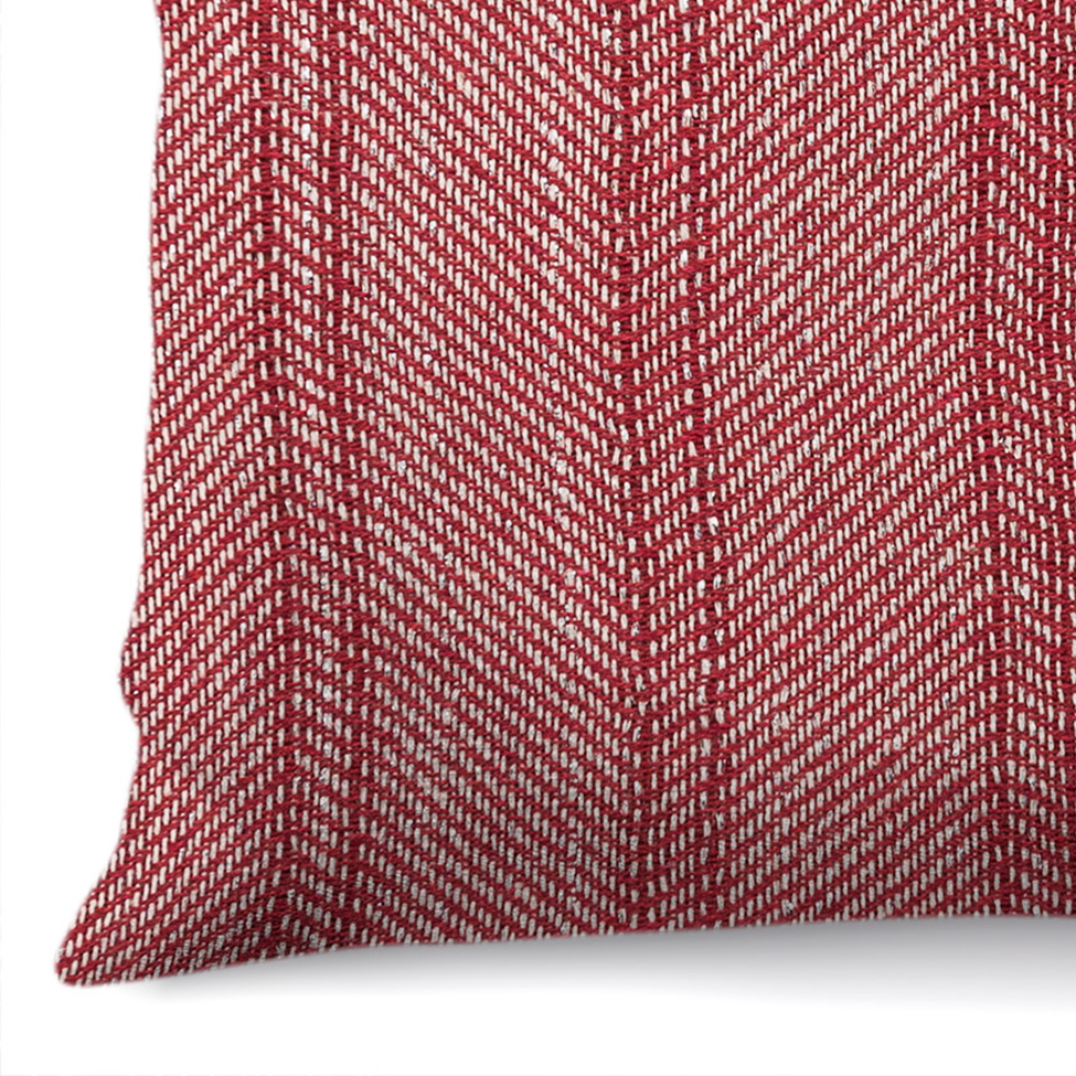 Capa de Almofada com Zíper Brillance Algodão Bordô 40x40 cm