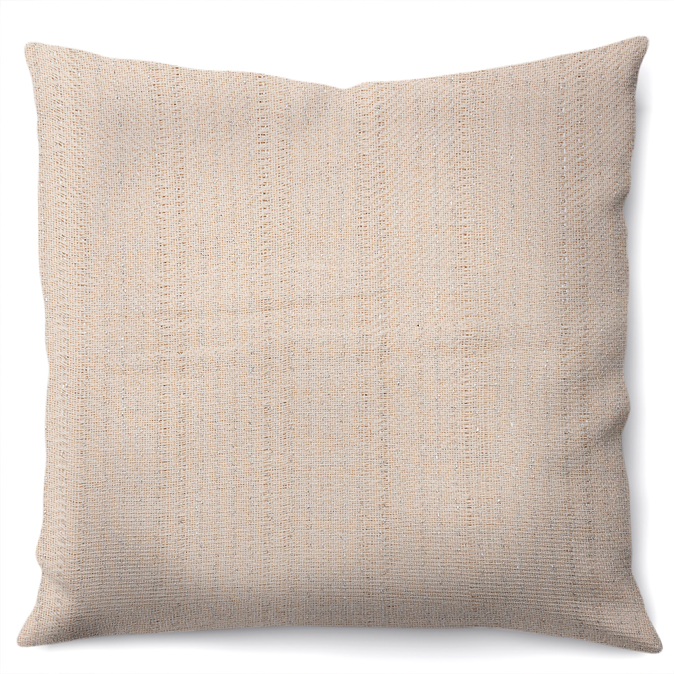 Capa de Almofada com Zíper Brillance Algodão Natural 40x40 cm