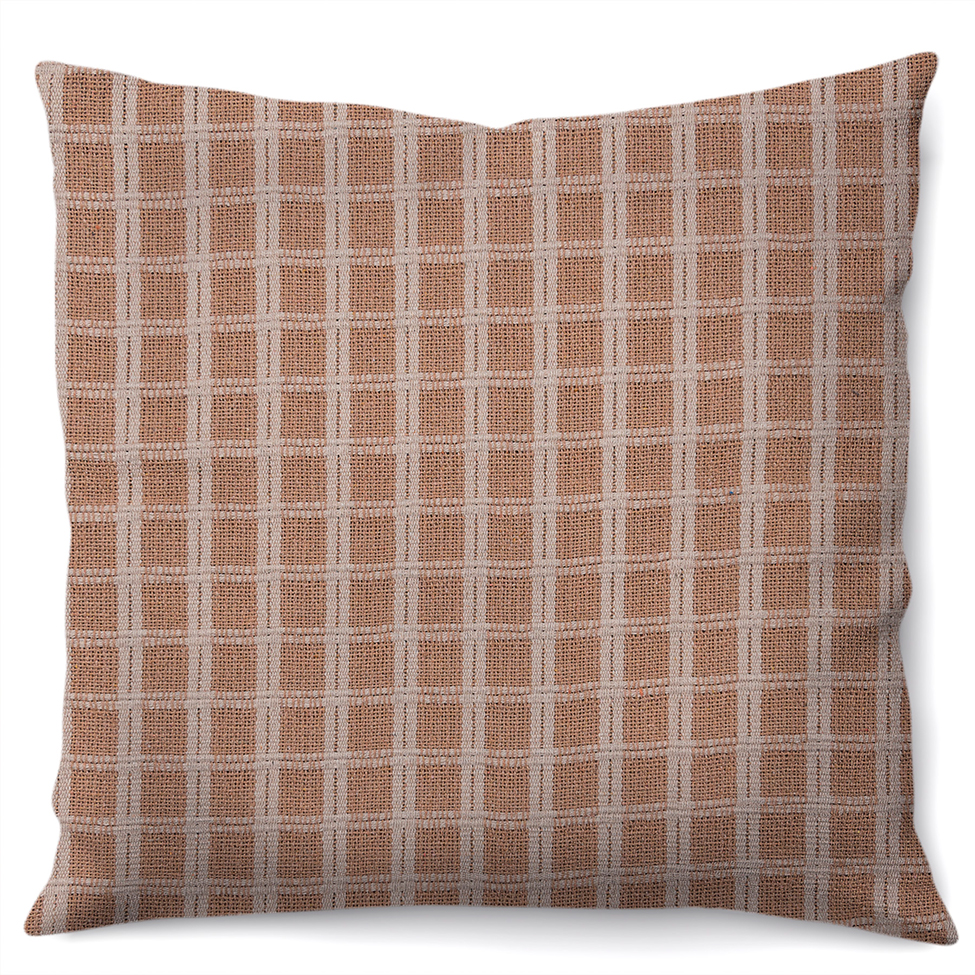 Capa de Almofada com Zíper Italiana Algodão Ráfia 40x40 cm