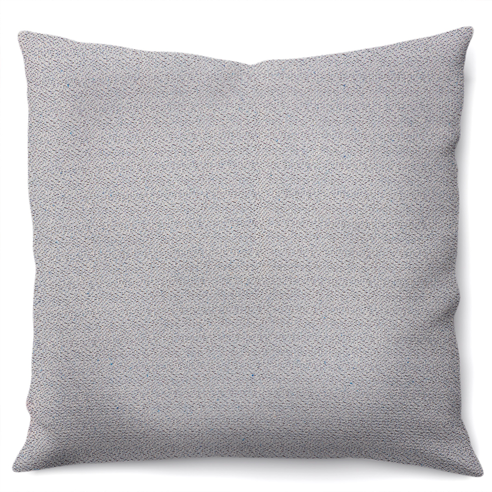 Capa de Almofada com Zíper Nápolis II Algodão Cinza 43x43 cm