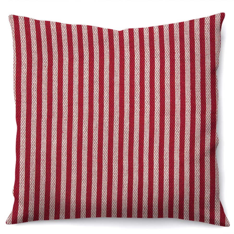 Capa de Almofada com Zíper Safari Algodão Bordô 40x40 cm