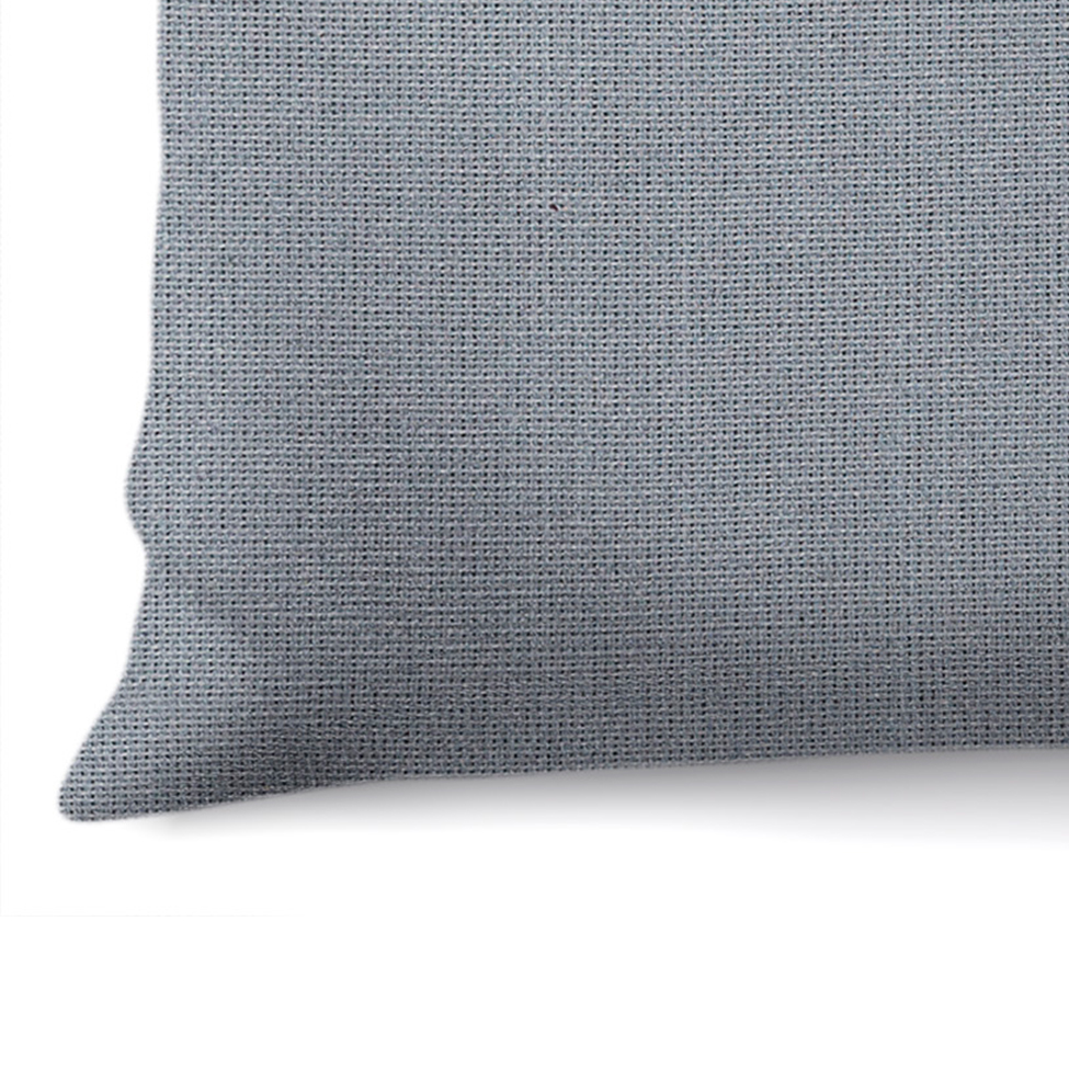 Capa de Almofada com Zíper Solid Botão Algodão Cinza 40x40 cm