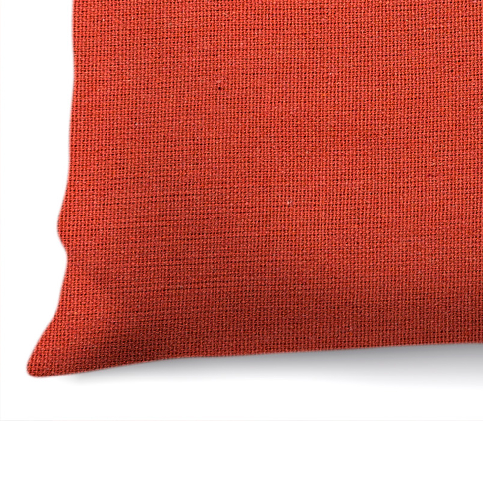 Capa de Almofada com Zíper Solid Botão Algodão Ocre 40x40 cm