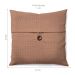 Capa de Almofada com Zíper Solid Botão Algodão Ráfia 40x40 cm