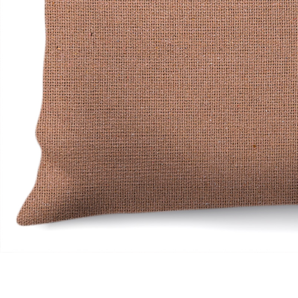 Capa de Almofada com Zíper Solid Botão Algodão Ráfia 40x40 cm