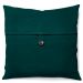 Capa de Almofada com Zíper Solid Botão Algodão Verde Escuro 40x40 cm