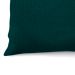 Capa de Almofada com Zíper Solid Botão Algodão Verde Escuro 40x40 cm