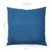 Capa de Almofada com Zíper Solid Envelope Algodão Azul 40x40 cm