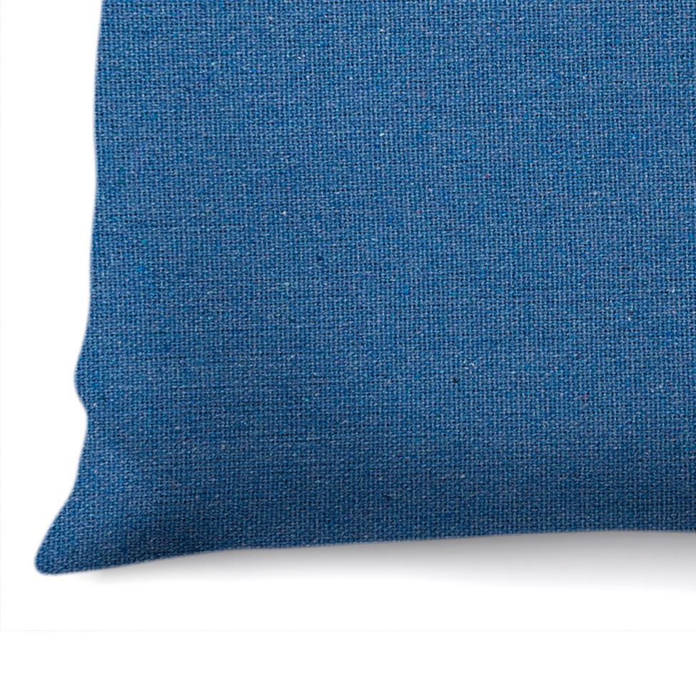 Capa de Almofada com Zíper Solid Envelope Algodão Azul 40x40 cm