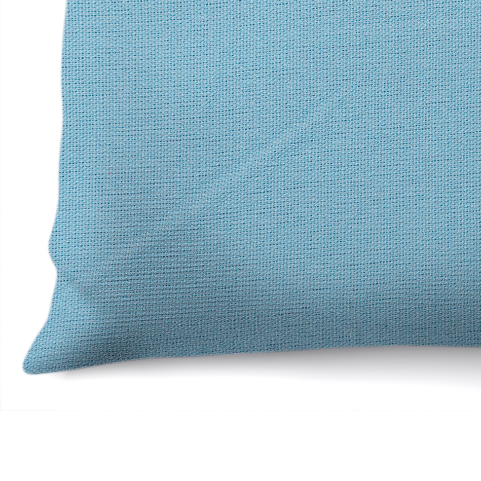 Capa de Almofada com Zíper Solid Envelope Algodão Azul Claro 40x40 cm
