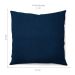 Capa de Almofada com Zíper Solid Envelope Algodão Azul Marinho 40x40 cm