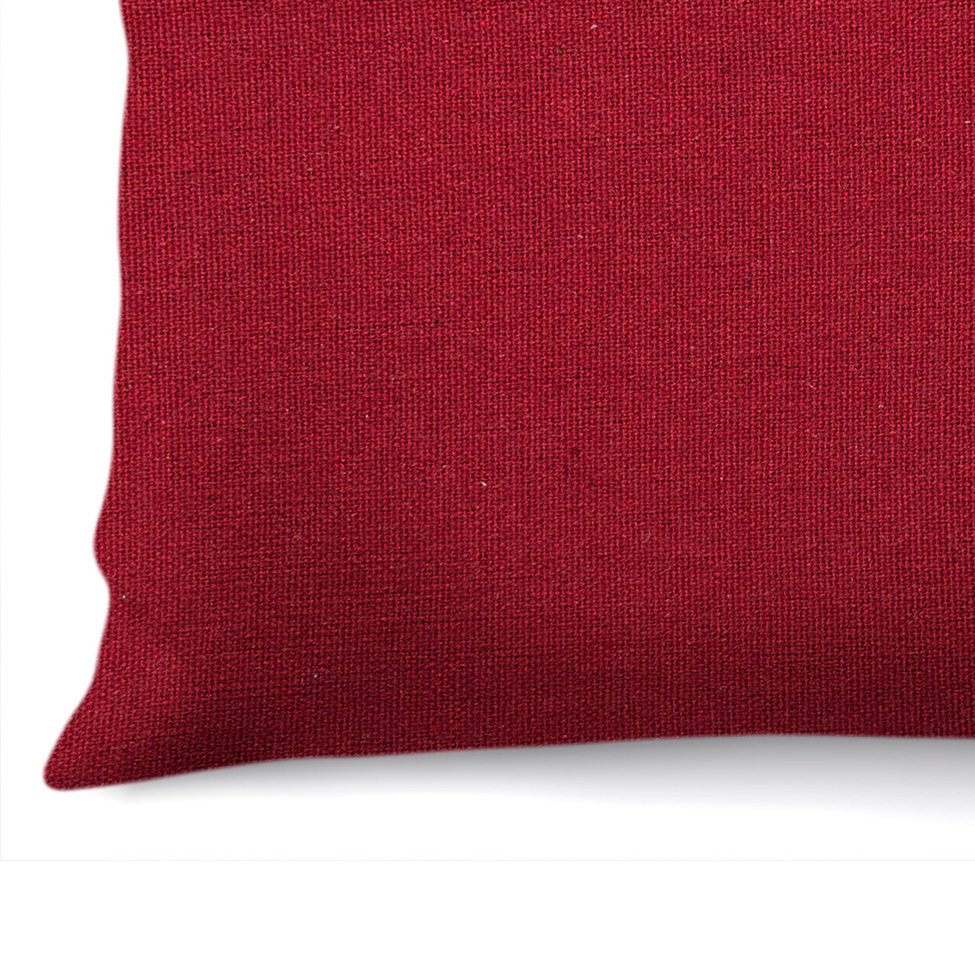 Capa de Almofada com Zíper Solid Envelope Algodão Bordô 40x40 cm