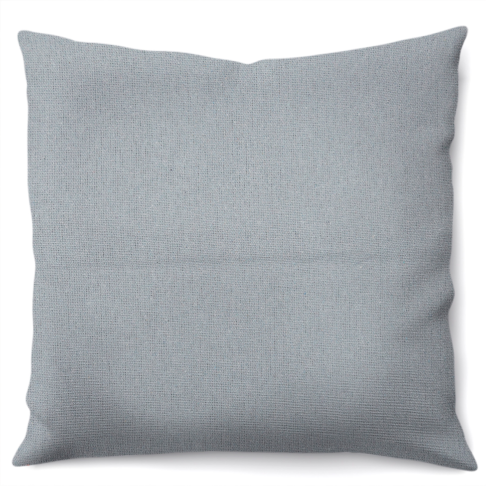 Capa de Almofada com Zíper Solid Envelope Algodão Cinza 40x40 cm