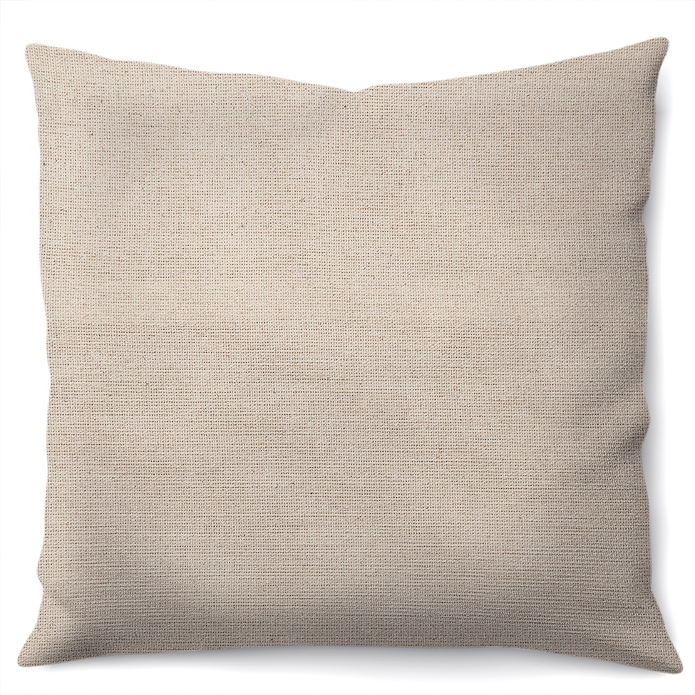 Capa de Almofada com Zíper Solid Envelope Algodão Natural 40x40 cm