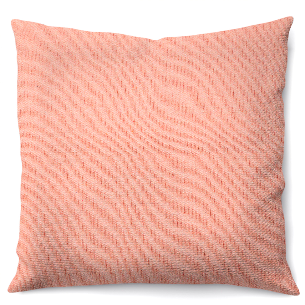 Capa de Almofada com Zíper Solid Envelope Algodão Salmão 40x40 cm