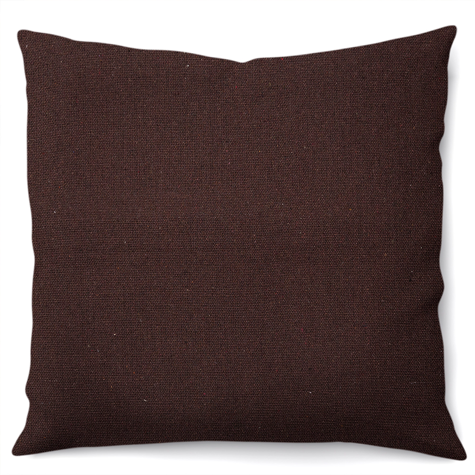 Capa de Almofada com Zíper Solid Envelope Algodão Tabaco 40x40 cm