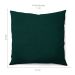 Capa de Almofada com Zíper Solid Envelope Algodão Verde Escuro 40x40 cm