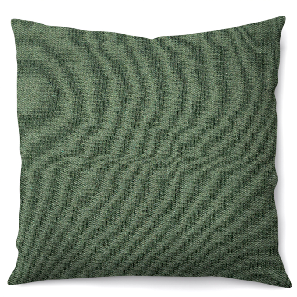 Capa de Almofada com Zíper Solid Envelope Algodão Verde Oliva 40x40 cm
