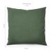 Capa de Almofada com Zíper Solid Envelope Algodão Verde Oliva 40x40 cm