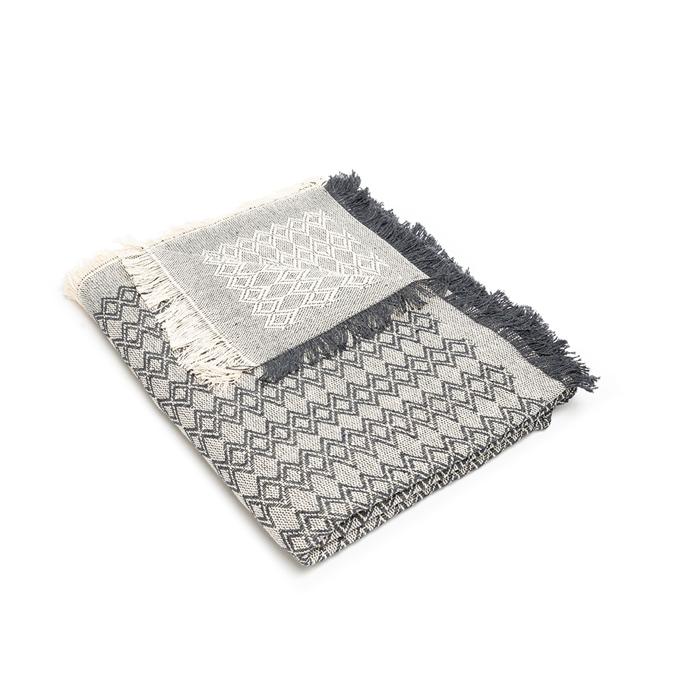 Manta Diamond Cinza 120x150 cm