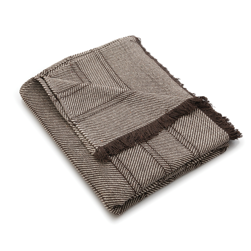 Manta Oslo Tabaco 140x140 cm