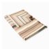 Manta Ouro Preta Creme 120x140 cm