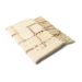 Manta Romantic Listras Creme 140x140 cm