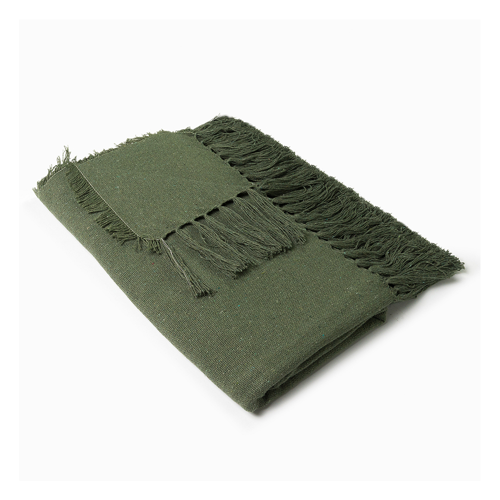 Manta Solid Verde 140x140 cm