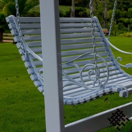 Banco Balanço de Madeira Havaí Com Toldo Jardim Varanda Piscina Área de Lazer Pousada Hotel