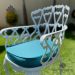 Conjunto Viena (01 Mesa + 04 Poltronas) Para Jardim Varanda Piscina Área Gourmet Hotel Pousada