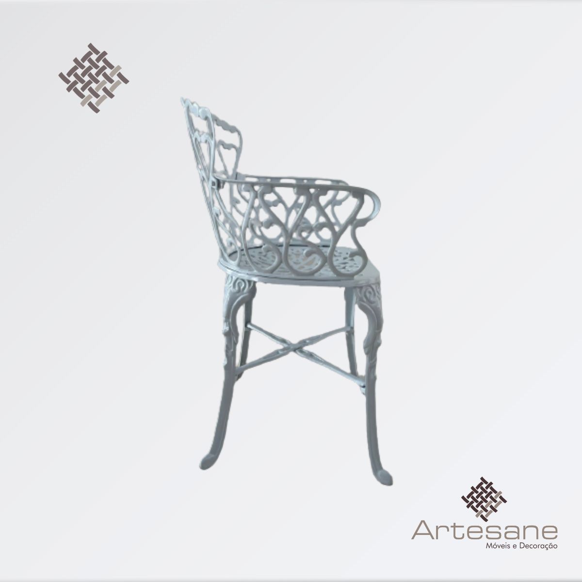 Conjunto de Mesa Jardim Viena Piscina Varanda Área Externa Área de Lazer Artesane Móveis
