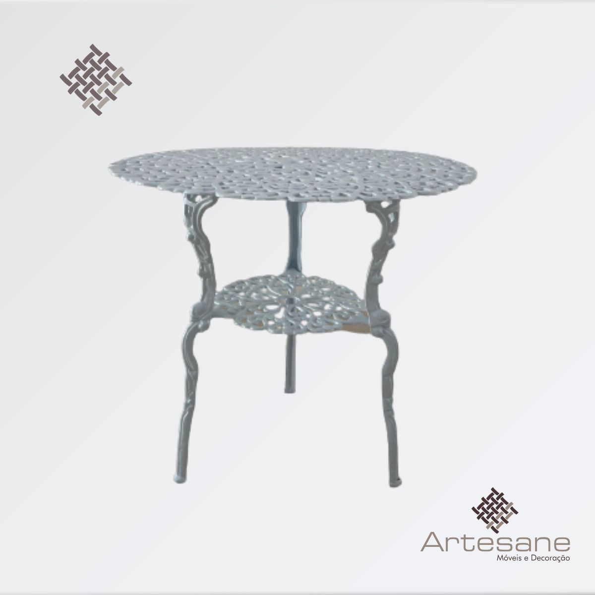 Conjunto de Mesa Jardim Viena Piscina Varanda Área Externa Área de Lazer Artesane Móveis