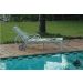 Espreguiçadeira Chaise para Piscina Área Externa Área de Lazer Acapulco Alumínio Fundido com Almofada Artesane Móveis