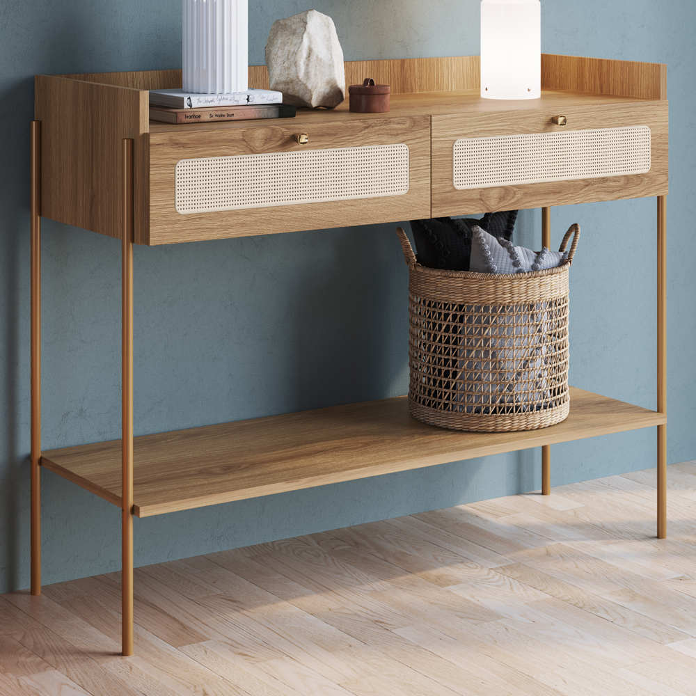 Aparador 2 Gavetas Palhinha 28936 Linha Oslo Hanover Artesano