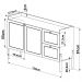 Aparador Balcao Buffet 139 Cm Pes Madeira 27969 Oslo Hanover Artesano
