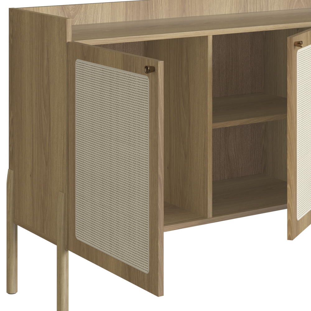 Aparador Balcao Buffet 139 Cm Pes Madeira 27969 Oslo Hanover Artesano