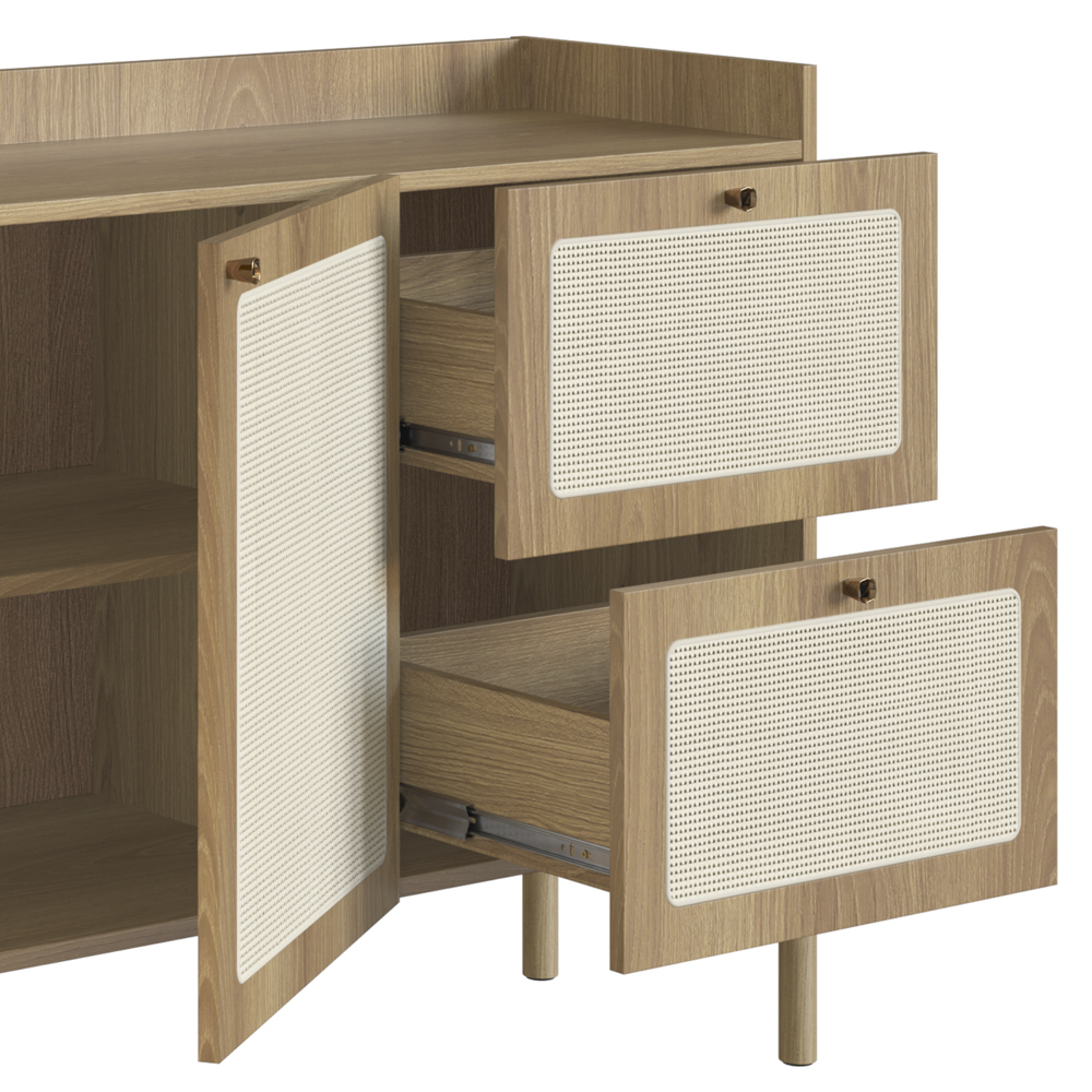 Aparador Balcao Buffet 139 Cm Pes Madeira 27969 Oslo Hanover Artesano