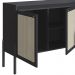 Aparador Balcao Buffet 139 Cm Pes Madeira 27969 Oslo Nero Artesano