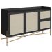 Aparador Balcao Buffet 139 Cm Pes Metal 28969 Oslo Nero Artesano