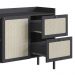 Aparador Balcao Buffet 183 CM Pes Madeira 27935 Oslo Nero Artesano