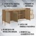 Aparador Balcao Buffet 183 Cm Pes Metal 28935 Oslo Hanover Artesano